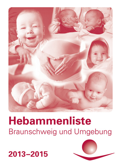 Cover der aktuellen Hebammenliste für Braunschweig und die Umgebung. Um das PDF herunterzuladen, bitte einfach klicken.